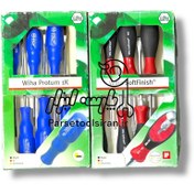 تصویر ست پیچ گوشتی ضربه خور و معمولی ویها(WIHA) ساخت آلمان 