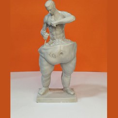 تصویر مجسمه پلی‌استر خام طرح پیکرتراش – ارتفاع ۲۰ سانتی‌متر 