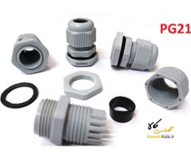 تصویر گلند پلاستیکی PG21 بسته ۱۰۰ عددی 