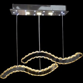 تصویر لوستر مدرن لاینر طرح موج کد 0540 دکورابو 