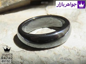 تصویر انگشتر حدید سنگی کد ۲۵۱۷ 