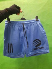 تصویر شلوارک آبی آدیداس 
