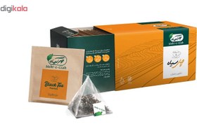 تصویر چای سیاه زعفرانی تی بگ 20 عددی مهرگیاه Mehr-e-Giah saffron black tea bags(20 count)