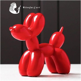 تصویر مجسمه دکوری سگ بادکنکی کد ۲۷ 