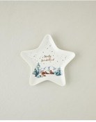 تصویر بشقاب سرزمین عجایب زمستانی صفحه خدمات جدید استخوان چین 23X24 سانتی متر سفید English Home 