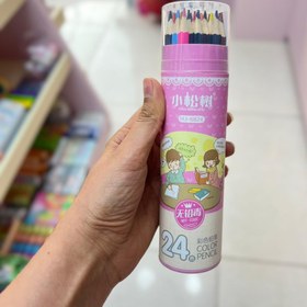 تصویر مداد رنگی 24 تایی مدل HJ-6824 