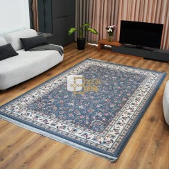 تصویر فرش ماشینی طرح گیلدا ۷۰۰ شانه سایز ۹ متر دودی 
