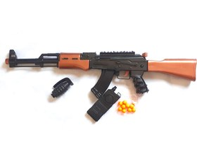 تصویر تفنگ اسباب بازی کلاشینکف AK-47 تیر ساچمه ای 