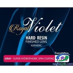 تصویر عدسی 1.60 فتوکرومیک ترانزیشن آسفریک Royal Violet 