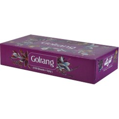 تصویر گلرنگ دستمال کاغذی دولایه 100برگ 