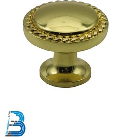 تصویر دستگیره کابینت تک پیچ زاماک(سربی) - طلایی Zamak knob