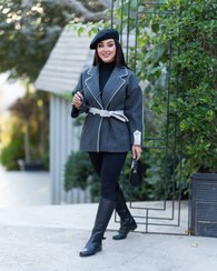 تصویر پالتو فوتر آستردار مغزی دوزی زنانه-کد۲۱۰۶ 