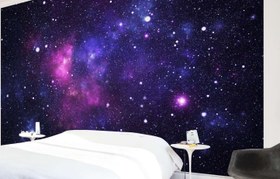 تصویر کاغذ دیواری سه بعدی کهکشان کد 1250 