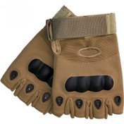 تصویر دستکش تاکتیکال نیم پنجه اوکلی مدل OAKLEY Gloves 005 - مشکی ا oakley-005 oakley-005