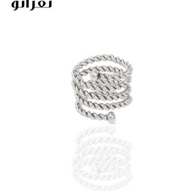 تصویر انگشتر نقره کد NW-01107 