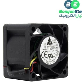 تصویر جت فن بلبرینگی 12V-0.81A سایز 4x4x2.8 مارک DELTA مدل FFB0412UHN 