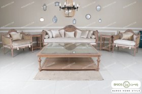 تصویر مبل کلاسیک کاجی مصری پرنس 