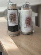 تصویر نخ سردوز سفید و مشکی 150 گرمی - مشکی 