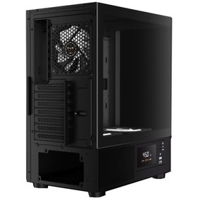 تصویر کیس کامپیوتر گیم دیاس Atlas E2 CG ARGB Mid Tower مشکی Gamdias Atlas E2 CG ARGB Mid Tower Black Computer Case