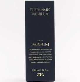 تصویر عطر سوپریم وانیل زارا - 80میل SUPREME VANILLA