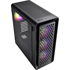 تصویر کیس کامپیوتر اف اس پی مدل CUT593P FSP CUT593P Black ATX Computer Case