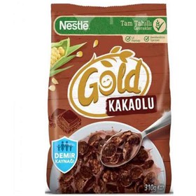 تصویر کورن فلکس شکلاتی نستله 310 گرم Nestle Gold Corn Flakes Kakao Aromalı Mısır Gevreği 310 Gr