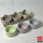 تصویر پیاله ایکیا سه عددی رنگی 