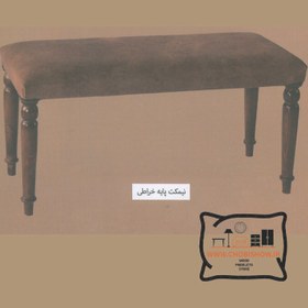 تصویر نیمکت پایه خراطی زیبا و خاص