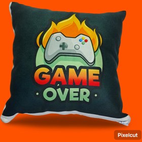 تصویر کوسن مخمل طرح Game Over 