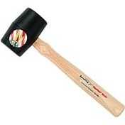 تصویر چکش لاستیکی Estwing DH-12 با وزن 12 اونس، دسته چوبی، رنگ مشکی Estwing DH-12 12 Oz Deadhead Rubber Mallet, Wood Handle , Black