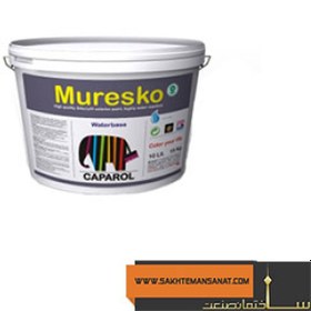 تصویر رنگ اکریلیک سفید مورسکو کاپارول مخصوص نما Caparol Muresko Acrilyc Paint for External Uses, Waterbase Cikacryle