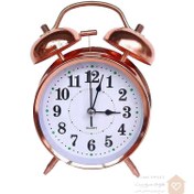 تصویر ساعت رومیزی مسی زنگدار فانتزی 