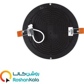 تصویر چراغ سقفی توکار اسلیم 18 وات دایره ای پارس شعاع توس Pars Shua Tos circular slim built-in ceiling light 18 watts