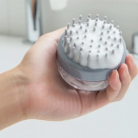 تصویر ماساژور سیلیکونی کف سر Greeple scalp massager