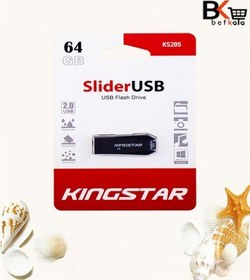 تصویر فلش مموری 64 گیگابایت کینگ استار مدل Slider USB 2.0 KS205 