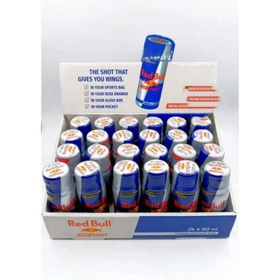 خرید و قیمت نوشیدنی انرژی زا ردبول شات 60 میل باکس 24 عددی redbull ...