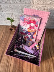 تصویر پک هدیه دخترانه طرح صورتی 