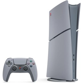 تصویر پلی استیشن 5 اسلیم دیجیتال خاکستری 1 ترابایت نسخه PlayStation 30th Anniversary 