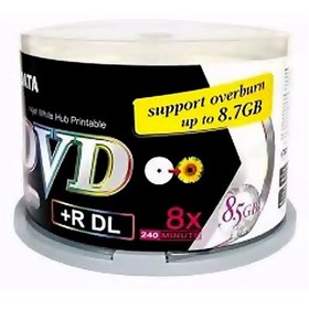 تصویر دی وی دی خام ری دیتا بسته 50 تایی ظرفیت 8.5 گیگابایت Ridata 8.5GB Capacity DVD