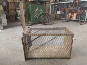 تصویر تله گربه بزرگ ۶ فنره با محافظ 