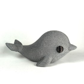 تصویر دلفین کوچولو طرح بافت Knitted Dolphin