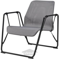 تصویر صندلی راحتی بازی ایکیا مدل IKEA BRÄNNBOLL رنگ خاکستری/سیاه 