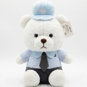تصویر عروسک خرس پلیس (35cm) 