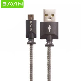 تصویر کابل شارژ و انتقال داده Micro USB باوین CB-101 Bavin CB-101 Micro USB Cable 1m