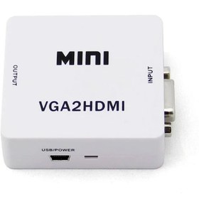 تصویر تبدیل VGA به HDMI وی نت V-COVGA2HDM VNET VGA To HDMI Converter / VCOVGA2HDM