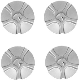 تصویر در پوش وسط رینگ خودرو چیکال مدل SMD-SLVR مناسب برای سمند سورن بسته 4 عددی 