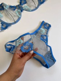 تصویر ست گل آبی انوشه 