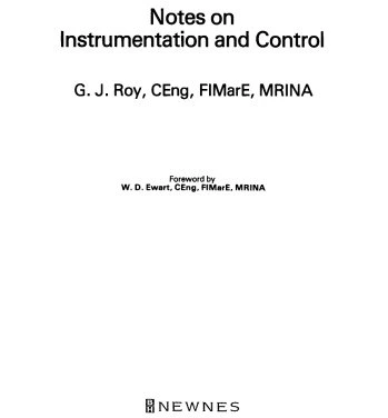 خرید و قیمت دانلود کتاب Notes on Instrumentation and Control 1994 | ترب