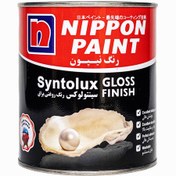 تصویر رنگ روغنی سفید براق رنگ نیپون کد 711 وزن 1 کیلوگرم 