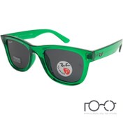تصویر عینک آفتابی ریبن RAY BAN ویفرر ریورس کائوچو کد R0502S رنگ سبز شیشه ای با لنز دودی 